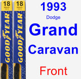 Front Wiper Blade Pack for 1993 Dodge Grand Caravan - Premium