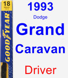 Driver Wiper Blade for 1993 Dodge Grand Caravan - Premium