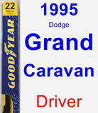 Driver Wiper Blade for 1995 Dodge Grand Caravan - Premium