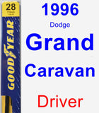 Driver Wiper Blade for 1996 Dodge Grand Caravan - Premium