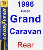 Rear Wiper Blade for 1996 Dodge Grand Caravan - Premium
