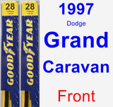 Front Wiper Blade Pack for 1997 Dodge Grand Caravan - Premium
