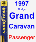 Passenger Wiper Blade for 1997 Dodge Grand Caravan - Premium