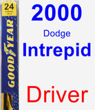 Driver Wiper Blade for 2000 Dodge Intrepid - Premium