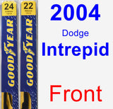 Front Wiper Blade Pack for 2004 Dodge Intrepid - Premium