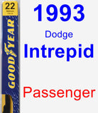 Passenger Wiper Blade for 1993 Dodge Intrepid - Premium