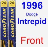 Front Wiper Blade Pack for 1996 Dodge Intrepid - Premium