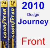 Front Wiper Blade Pack for 2010 Dodge Journey - Premium