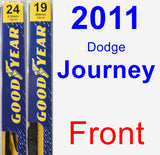 Front Wiper Blade Pack for 2011 Dodge Journey - Premium