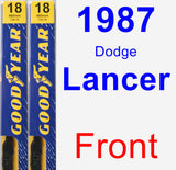 Front Wiper Blade Pack for 1987 Dodge Lancer - Premium