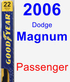 Passenger Wiper Blade for 2006 Dodge Magnum - Premium