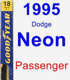 Passenger Wiper Blade for 1995 Dodge Neon - Premium