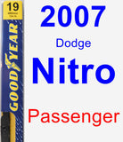 Passenger Wiper Blade for 2007 Dodge Nitro - Premium