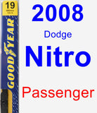 Passenger Wiper Blade for 2008 Dodge Nitro - Premium