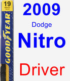 Driver Wiper Blade for 2009 Dodge Nitro - Premium