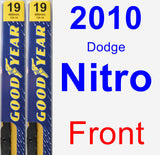 Front Wiper Blade Pack for 2010 Dodge Nitro - Premium