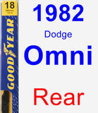 Rear Wiper Blade for 1982 Dodge Omni - Premium