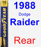 Rear Wiper Blade for 1988 Dodge Raider - Premium