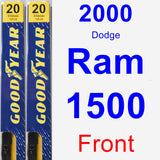 Front Wiper Blade Pack for 2000 Dodge Ram 1500 - Premium