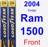 Front Wiper Blade Pack for 2004 Dodge Ram 1500 - Premium