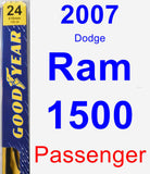Passenger Wiper Blade for 2007 Dodge Ram 1500 - Premium
