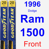 Front Wiper Blade Pack for 1996 Dodge Ram 1500 - Premium