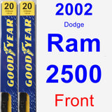 Front Wiper Blade Pack for 2002 Dodge Ram 2500 - Premium