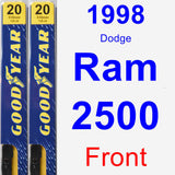 Front Wiper Blade Pack for 1998 Dodge Ram 2500 - Premium