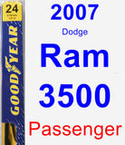 Passenger Wiper Blade for 2007 Dodge Ram 3500 - Premium