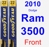 Front Wiper Blade Pack for 2010 Dodge Ram 3500 - Premium