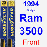 Front Wiper Blade Pack for 1994 Dodge Ram 3500 - Premium