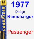 Passenger Wiper Blade for 1977 Dodge Ramcharger - Premium