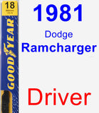 Driver Wiper Blade for 1981 Dodge Ramcharger - Premium