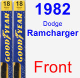 Front Wiper Blade Pack for 1982 Dodge Ramcharger - Premium