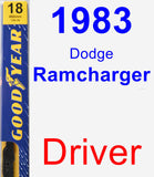 Driver Wiper Blade for 1983 Dodge Ramcharger - Premium