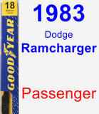 Passenger Wiper Blade for 1983 Dodge Ramcharger - Premium