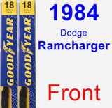 Front Wiper Blade Pack for 1984 Dodge Ramcharger - Premium