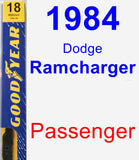 Passenger Wiper Blade for 1984 Dodge Ramcharger - Premium