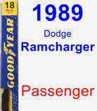 Passenger Wiper Blade for 1989 Dodge Ramcharger - Premium