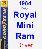 Driver Wiper Blade for 1984 Dodge Royal Mini Ram - Premium