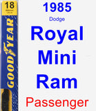 Passenger Wiper Blade for 1985 Dodge Royal Mini Ram - Premium