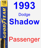 Passenger Wiper Blade for 1993 Dodge Shadow - Premium