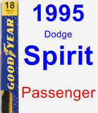 Passenger Wiper Blade for 1995 Dodge Spirit - Premium
