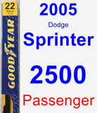 Passenger Wiper Blade for 2005 Dodge Sprinter 2500 - Premium