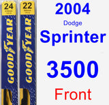 Front Wiper Blade Pack for 2004 Dodge Sprinter 3500 - Premium