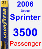 Passenger Wiper Blade for 2006 Dodge Sprinter 3500 - Premium