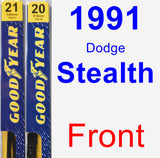 Front Wiper Blade Pack for 1991 Dodge Stealth - Premium