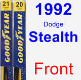 Front Wiper Blade Pack for 1992 Dodge Stealth - Premium