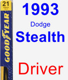 Driver Wiper Blade for 1993 Dodge Stealth - Premium