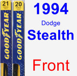 Front Wiper Blade Pack for 1994 Dodge Stealth - Premium